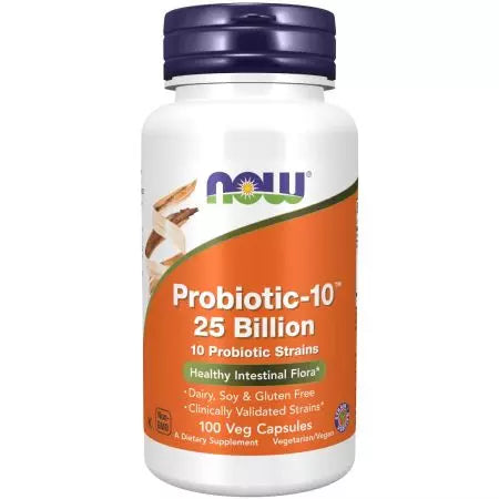 Agora alimentos probiotic10 25 bilhões 100 cápsulas de vegetais