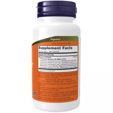 Nu Foods Probiotic10 25 miljard 100 groentencapsules