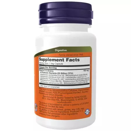 Now Foods Probiotic10 25 Billion 30 Veg Capsules