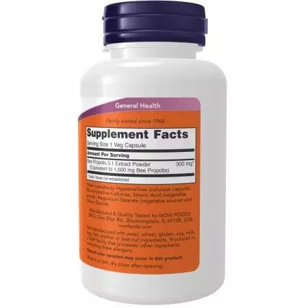 Now Foods Propolis 1500 5:1 Extract 100 Capsules