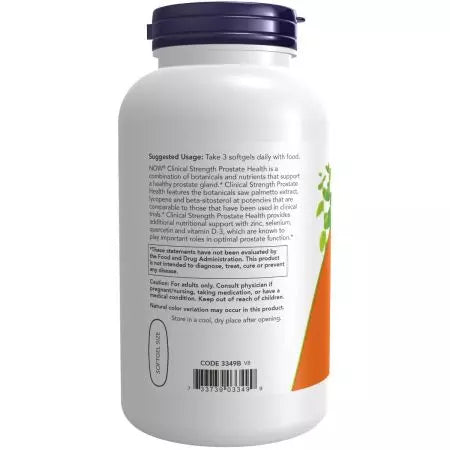 Maintenant aliments Prostate Health 180 softgels