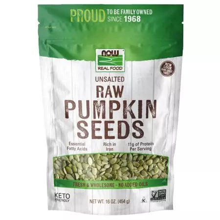 Nu Foods Pumpkin Seeds, Raw & Ongezouten 16 oz