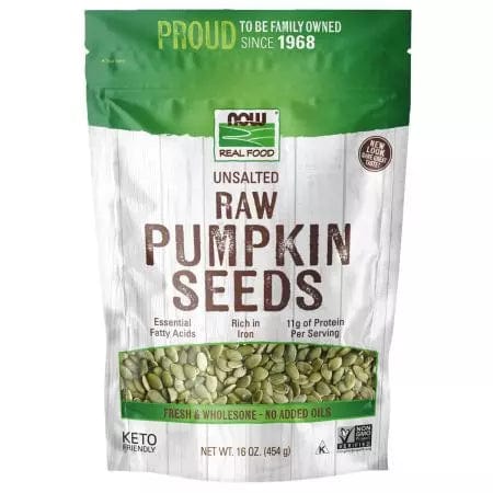 Now Foods Pumpkin Seeds, Raw & Unsalted 16 oz