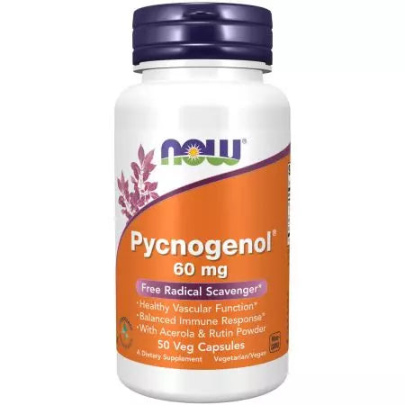 Agora alimentos pycnogenol 60 mg 50 cápsulas de vegetais