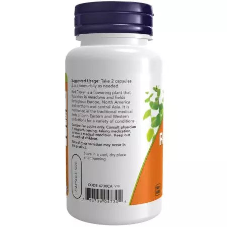 Now Foods Red Clover 375 mg 100 Capsules