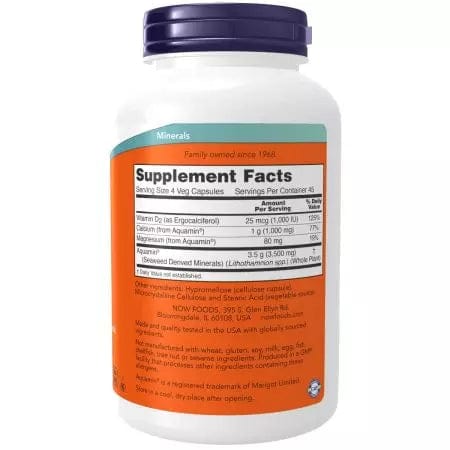 Now Foods Red Mineral Algae Plus Vitamin D2 180 Veg Capsules