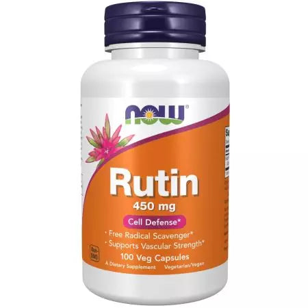 Nu fødevarer rutin 450 mg 100 veg -kapsler