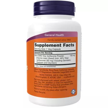 Now Foods Soy Isoflavones 60 mg 120 Veg Capsules