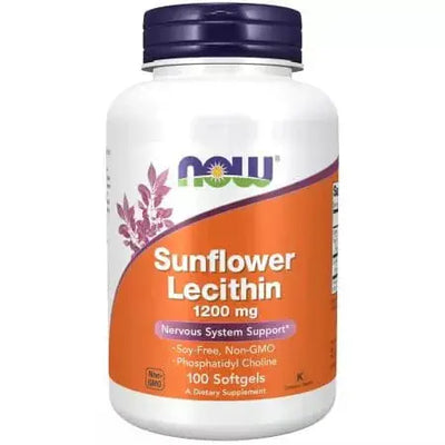Now Foods Sunflower Lecithin 1,200 mg 100 Softgels