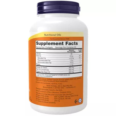 Teraz Foods Now Foods, Super Omega 369, 1200 mg, 180 Weichkapseln