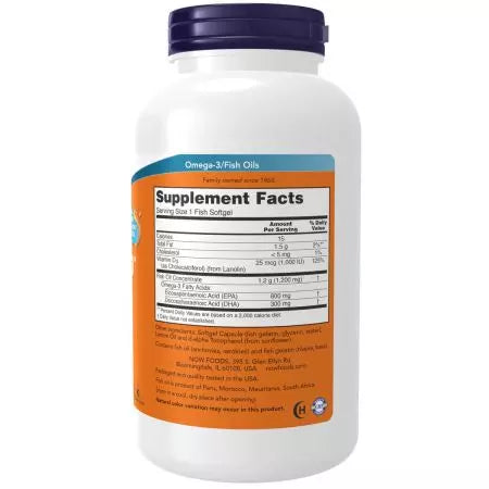 Τώρα τα τρόφιμα Ultra Omega 3D Softgels 180 FSG