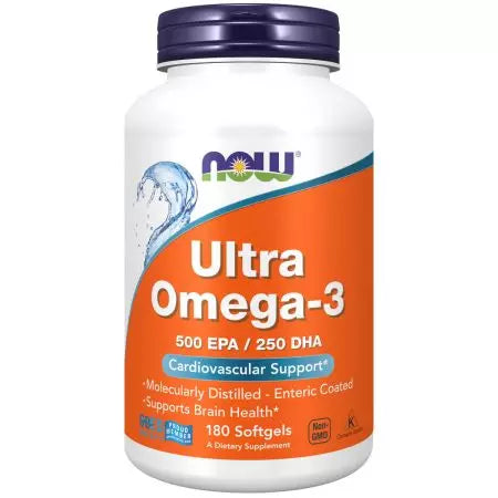 Τώρα τα τρόφιμα Ultra Omega3 ιχθυέλαιο 180 softgels