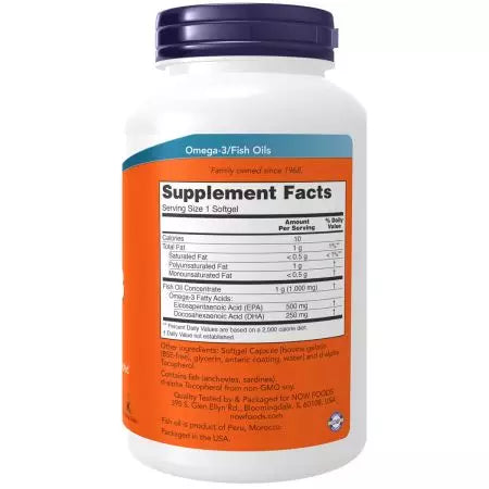 Τώρα τα τρόφιμα Ultra Omega3 ιχθυέλαιο 180 softgels