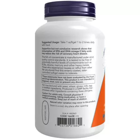 Ahora Foods Ultra Omega3 Fish Oil 180 Softgels