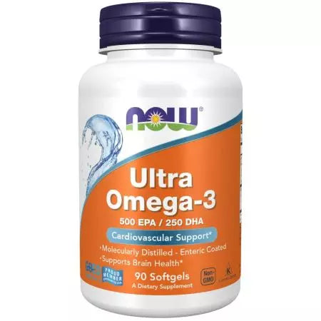 Nyní potraviny Ultra Omega 3 Rybí olej 90 softgelů