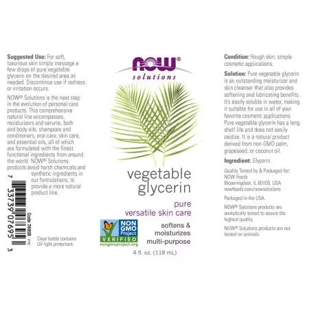 Now Foods Vegetable Glycerin 4 Fl Oz