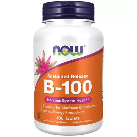 Now Foods Vitamin B100 Sustained Release 100 Tablets