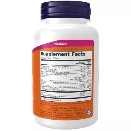 Now Foods Vitamin B100 Sustained Release 100 Tablets