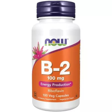 Now Foods Vitamin B2 (Riboflavin) 100 mg 100 Capsules