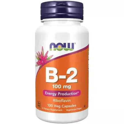 Now Foods Vitamin B2 (Riboflavin) 100 mg 100 Capsules