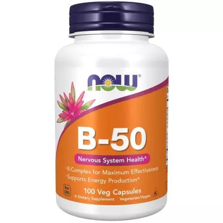 Agora alimentos vitamina B50 mg 100 cápsulas de vegetais