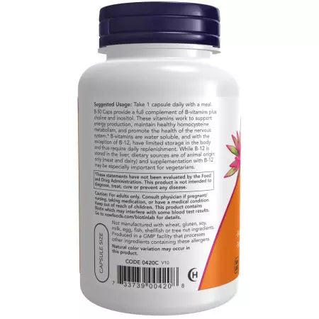 Zdaj živila vitamin b50 mg 100 zelenih kapsul