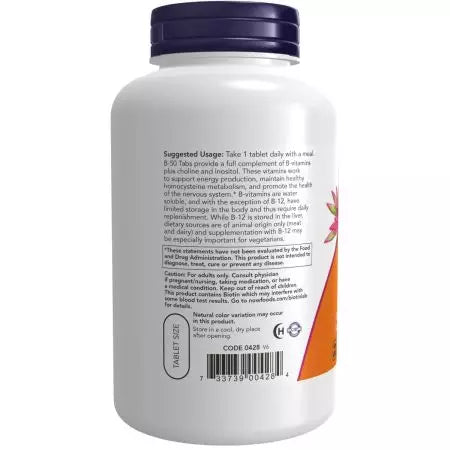 Nüüd toidud B50 mg vitamiin 250 tabletti