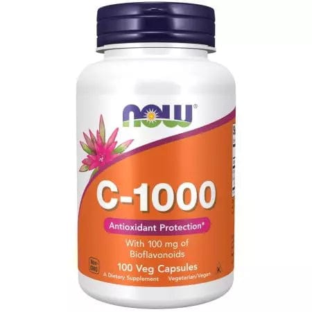 Now Foods Vitamin C1,000 with 100 mg of Bioflavonoids 100 Veg Capsules