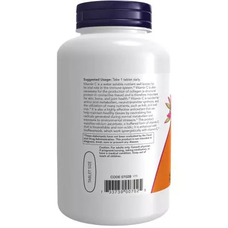 Zdaj je Foods Vitamin C1000 kompleks, puferiran 180 tablet