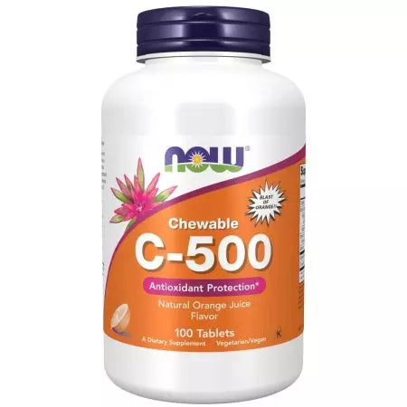 Jetzt Lebensmittel Vitamin C500 100 kaubare orangefarbene Lutschtabletten