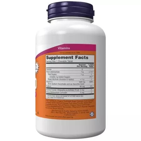 Now Foods Vitamin C500 100 Chewable Orange Lozenges