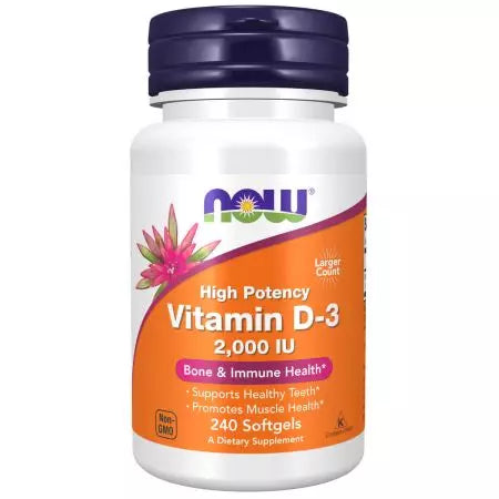 Jetzt Lebensmittel Vitamin D3 2.000 IU 240 Softgele