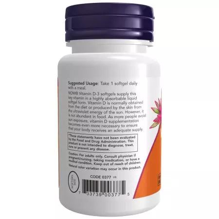 Τώρα τα τρόφιμα βιταμίνη D3 2.000 IU 240 softgels