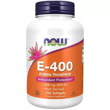 Τώρα τα τρόφιμα βιταμίνη E400 Dalpha Tocopheryl 250 Softgels