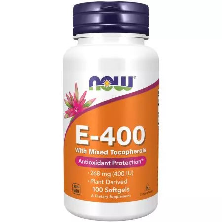 Τώρα τα τρόφιμα βιταμίνη E400 με μικτές tocopherols 100 softgels