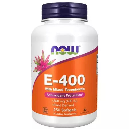 Nu fødevarer vitamin E400 med blandede tocopheroler 250 softgels