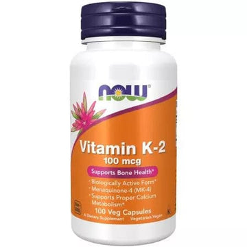 Now Foods Vitamin K2 100 mcg 100 Veg Capsules