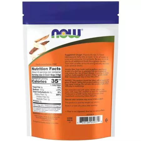 Nyní potraviny celé psyllium slupky 16oz