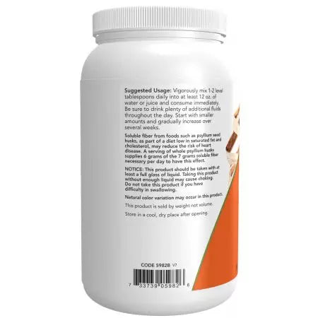 Nyní potraviny celé psyllium slupky 24oz