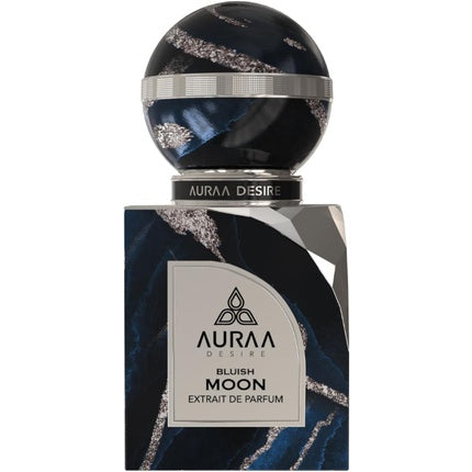 Bluish Moon Extrait de Parfum 100ml by Auraa Desire Luxury Unisex Woody Oriental Fragrance with Bergamot, Cardamom, Amber, Vanilla, and Woody Notes Long-Lasting Perfume