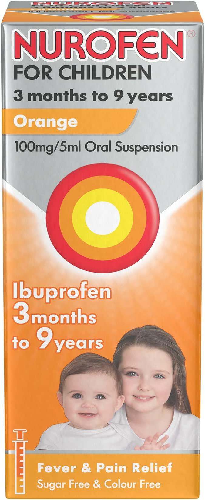 Nurofen For Children 3 Months To 9 Years Orange 100ml - welzo