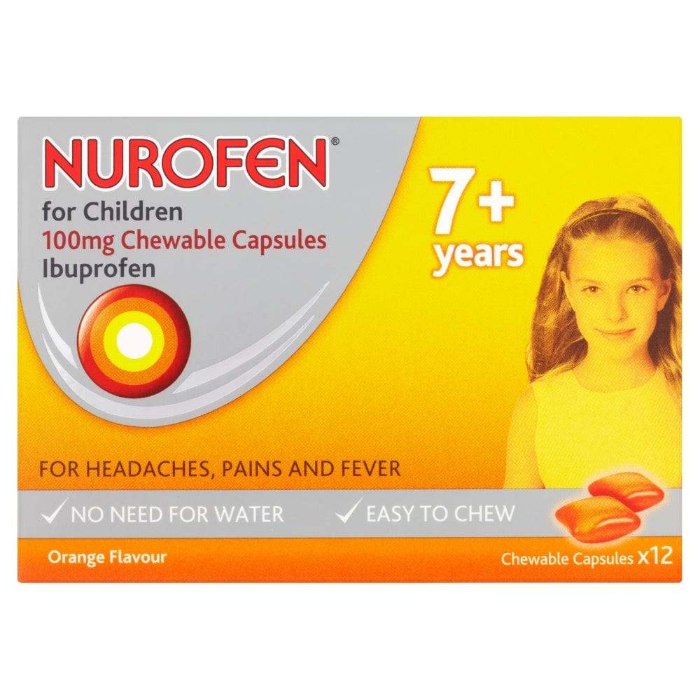 Nurofen for Children Chewable Capsules Pack of 12 - welzo