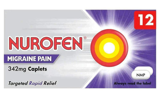 Nurofen Migraine Pain Tablets Pack of 12 - welzo