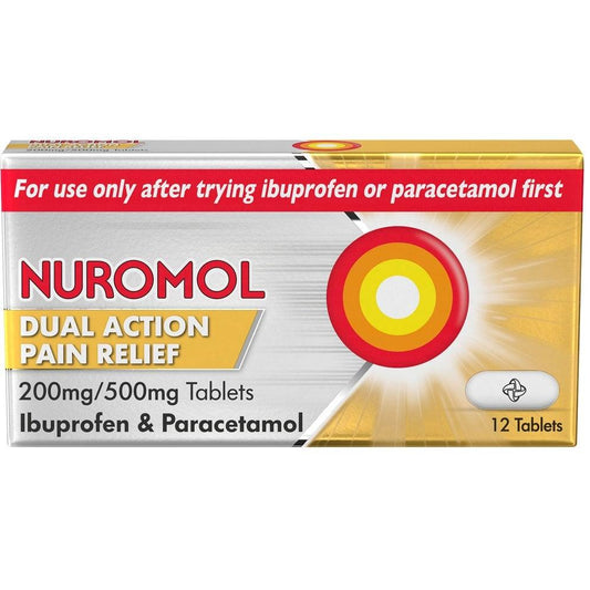 Nuromol Dual Action Pain Relief Tablets - welzo