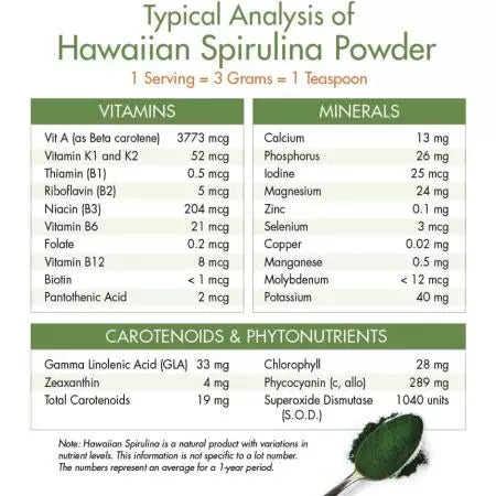 Nutrex Pure Hawaiian Spirulina Powder 5 oz (142 g)