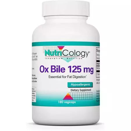 Nutricología Ox Bile 125mg 180 Cápsulas