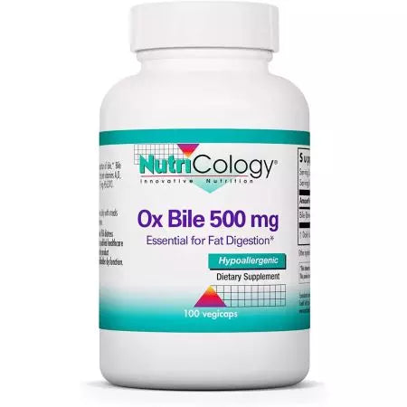 Nutricology Ox Bile 500 mg 100 kapsulių