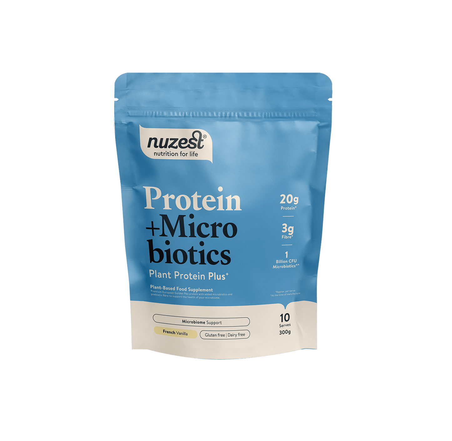 Nuzest - 300g - Protein Plus Microbiotics French Vanilla - welzo