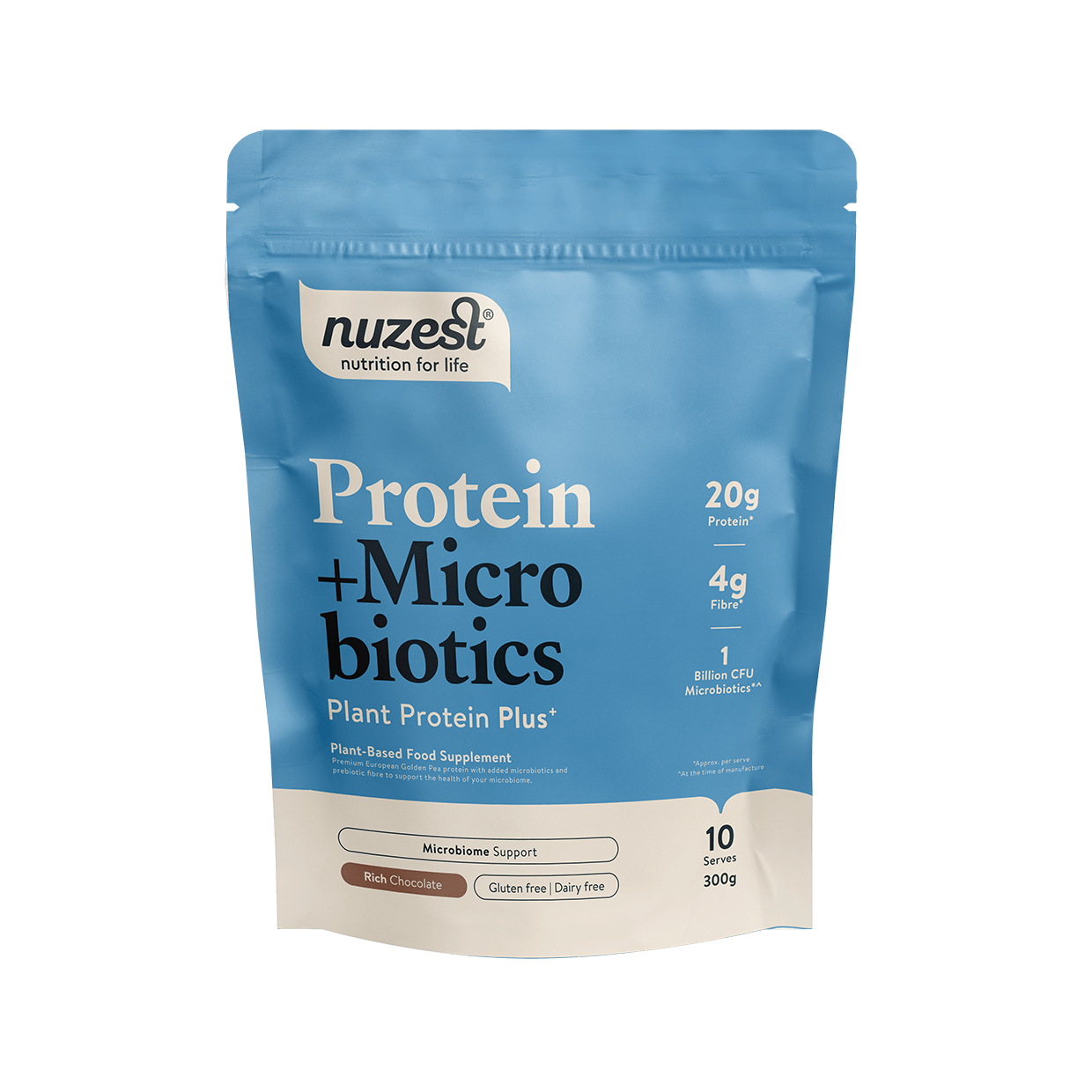 Nuzest - 300g - Protein Plus Microbiotics Rich Chocolate - welzo