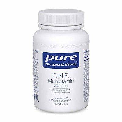 O.N.E. Multivitamin with Iron, 60 caps - Pure Encapsulations - welzo